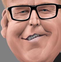 Karikatur Andy Fletcher Dominic Lübbecke luebbi