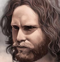 Portrait Jim Morrison Dominic Lübbecke luebbi