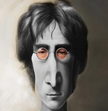 Karikatur John Lennon Dominic Lübbecke luebbi
