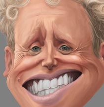 Karikatur Martin L. Gore